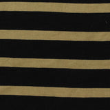 Black Horizontal-Stripe Ponte Knit, Viscose