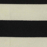Black Horizontal-Stripe Ponte Knit, Viscose-Poly — texture