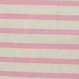 Pink Horizontal-Stripe Ponte Knit, Poly-Viscose