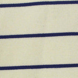 Navy Horizontal-Stripe Ponte Knit, Poly-Viscose — texture