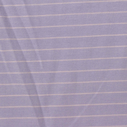 Purple Horizontal-Stripe Jersey Knit, 165 gsm