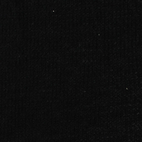 Cotton Polyester Rib Knit Fabric, 163 gsm, 165 cm — Black