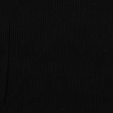 Brushed Polyester Stretch Knit Fabric, 165 gsm, 135 cm — Black