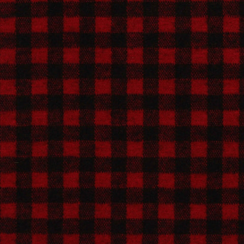 Red Check Jacquard, Polyester, 225 gsm