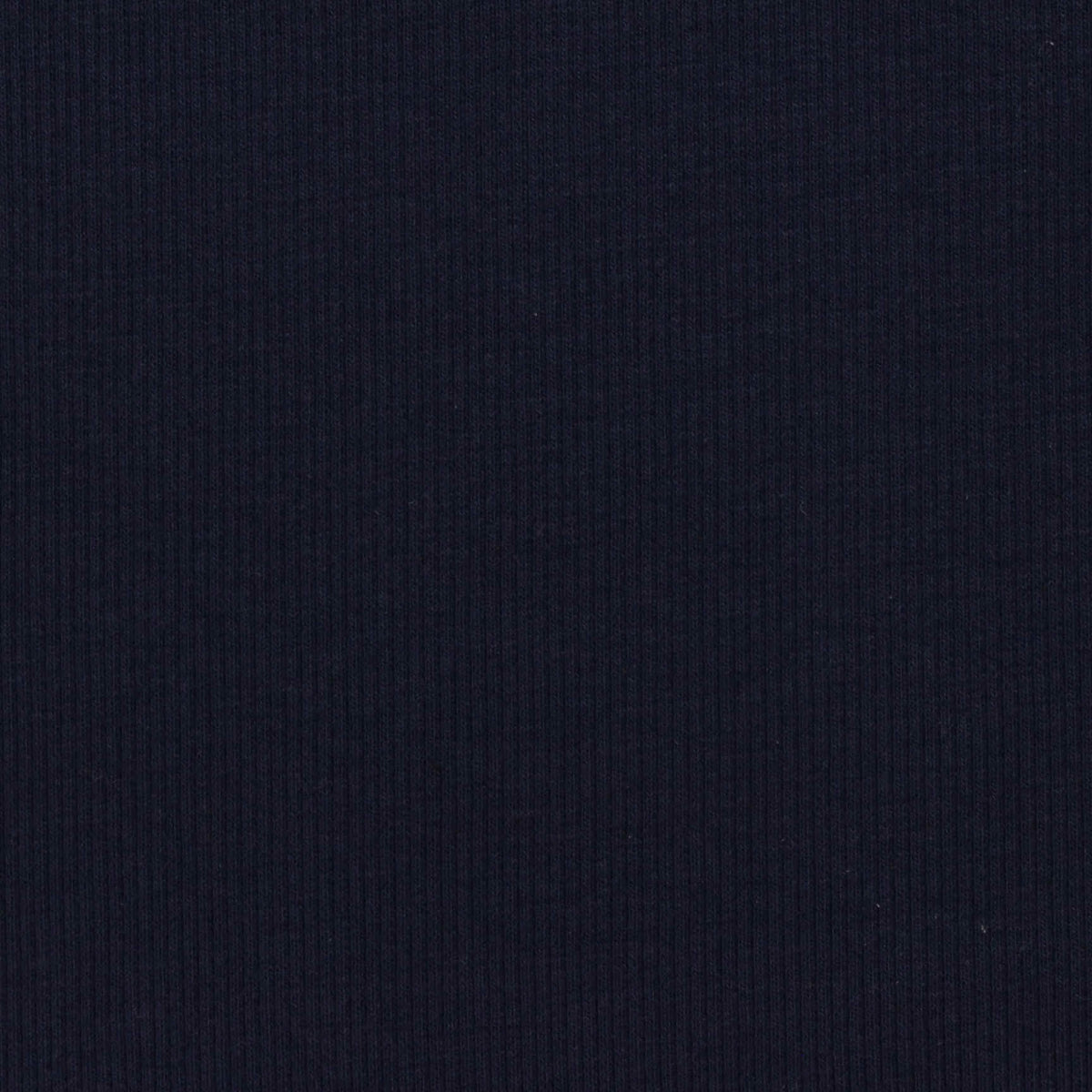 Cotton Polyester Stretch Rib Knit Fabric, 320 gsm, 152 cm — Navy