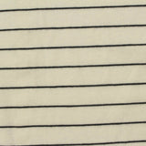 Black Horizontal-Stripe Knit, Cotton