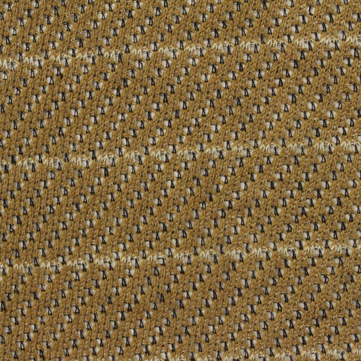 Brown Horizontal-Line Chunky Knit, Polyester