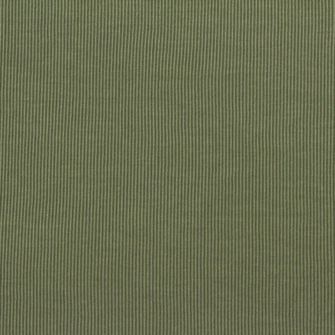 Green Vertical-Stripe Rib Knit, Modal-Poly