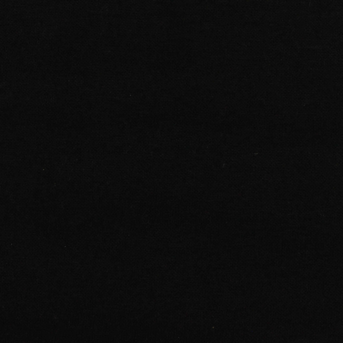 Brushed Polyester Cotton Fleece Fabric, 345 gsm, 150 cm — Black
