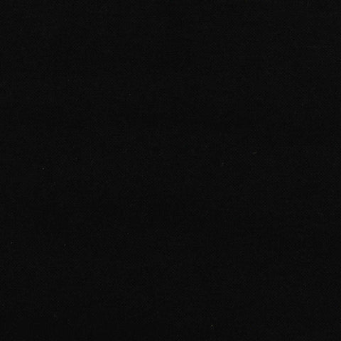 Brushed Polyester Cotton Fleece Fabric, 345 gsm, 150 cm — Black