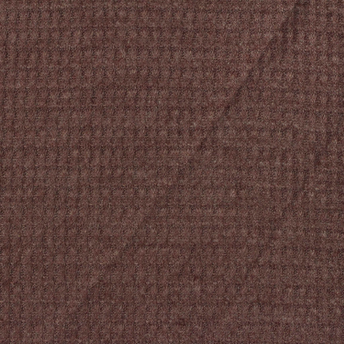 Polyester Viscose Waffle Knit Fabric, 185 gsm, 170 cm — Brown