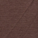 Polyester Viscose Waffle Knit Fabric, 185 gsm, 170 cm — Brown