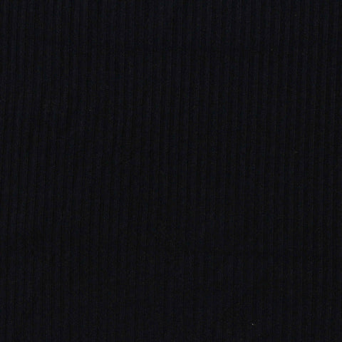 Viscose Stretch Knit Fabric, 220 gsm, 130 cm — Black