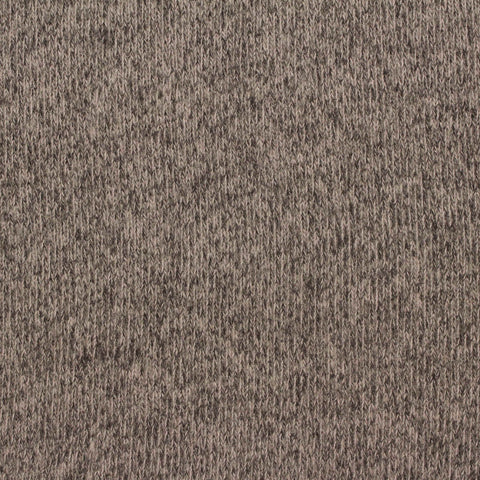 Heathered Brown Marl Rib Knit, Viscose-Poly, 295 gsm