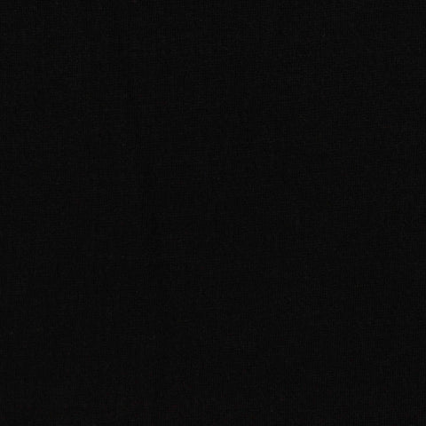 Polyester Cotton Stretch Jersey Knit Fabric, 185 gsm, 160 cm — Black