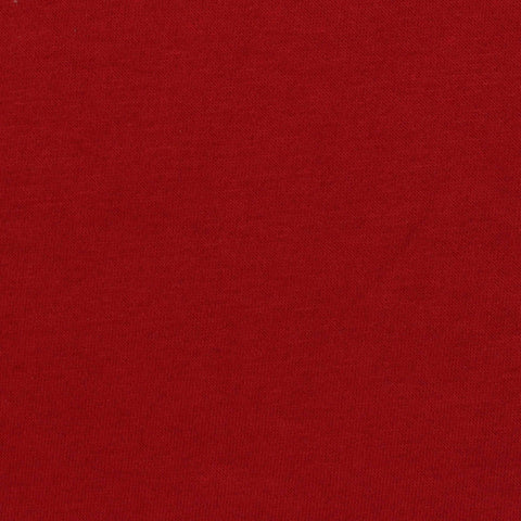 Brushed Cotton Polyester French Terry Fabric, 230 gsm, 179 cm — Red