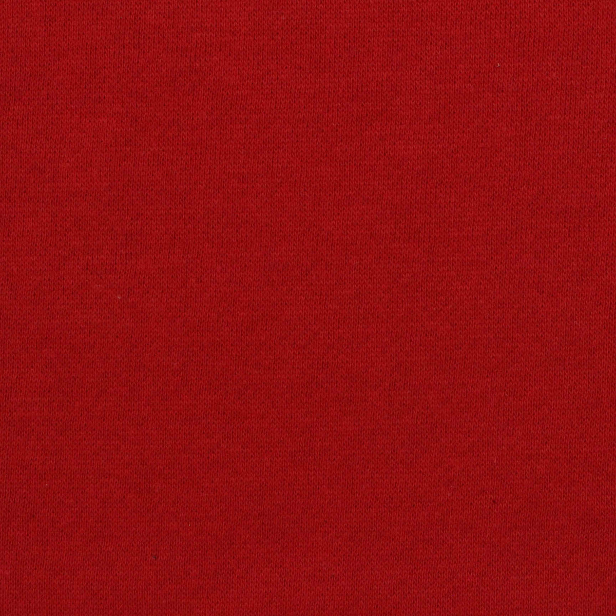 Brushed Cotton Polyester French Terry Fabric, 198 gsm, 165 cm — Red
