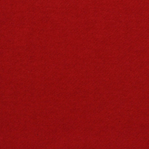 Brushed Cotton Polyester French Terry Fabric, 198 gsm, 165 cm — Red