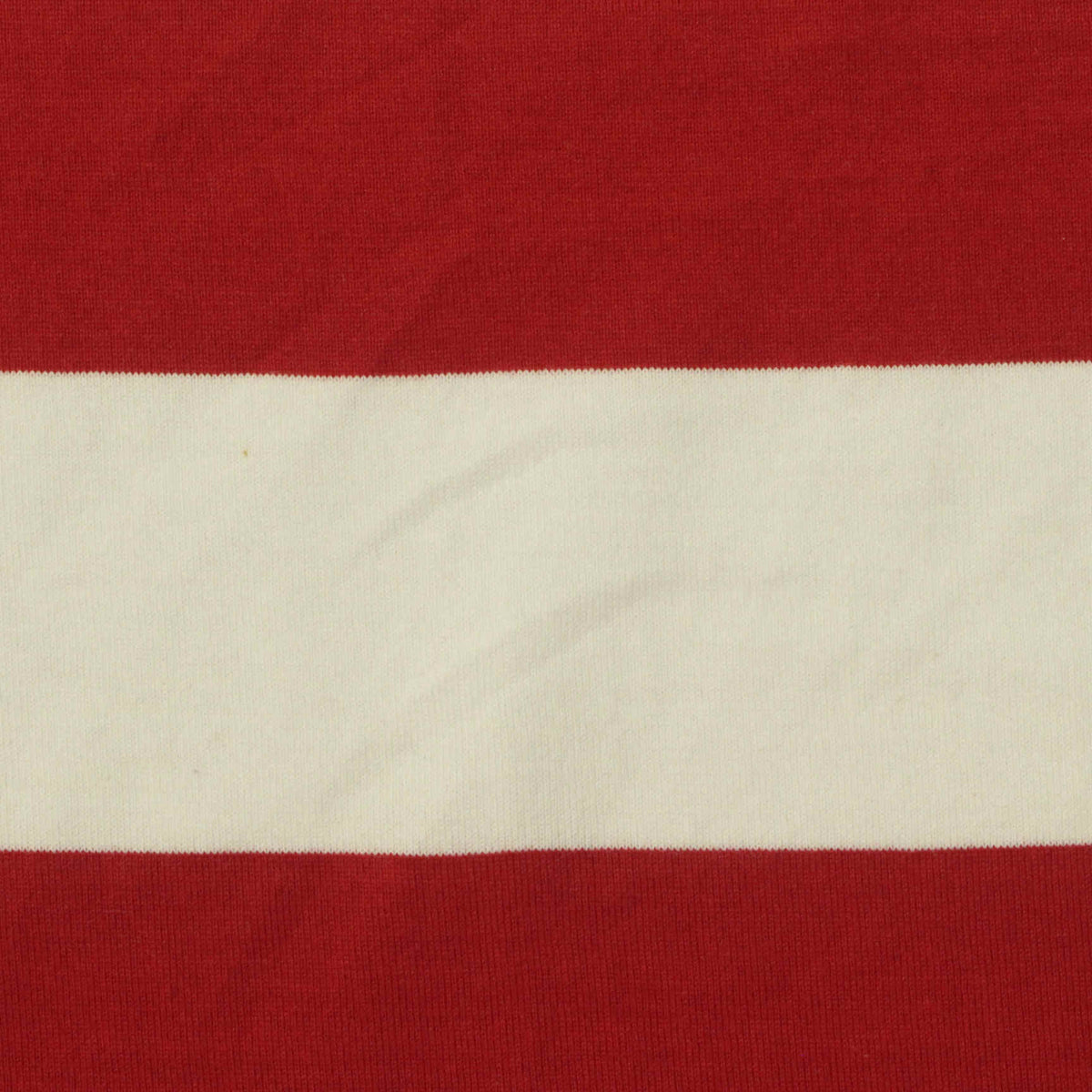 Red Horizontal-Stripe Jersey Knit, Cotton, 200 gsm
