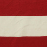 Red Horizontal-Stripe Jersey Knit, Cotton