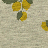 Yellow Leaves Jersey Knit, Viscose — texture