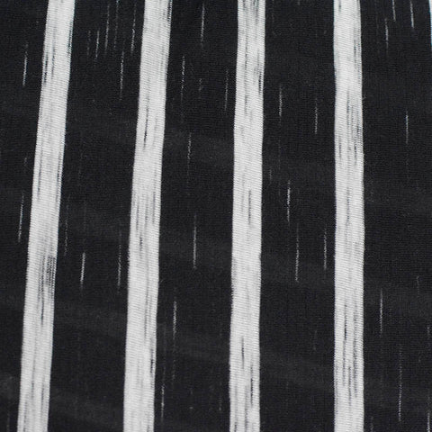 Black Stripes Jersey Knit, Viscose-Poly, 139 gsm