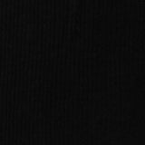 Brushed Viscose Polyester Stretch Rib Knit Fabric, 230 gsm — Black
