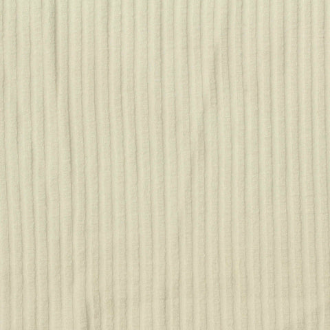 Viscose Stretch Rib Knit Fabric, 290 gsm — Beige