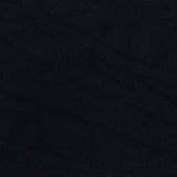 Polyester Viscose French Terry Fabric, 130 gsm — Black