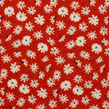 White Flowers Jersey Knit, Viscose, 175 gsm