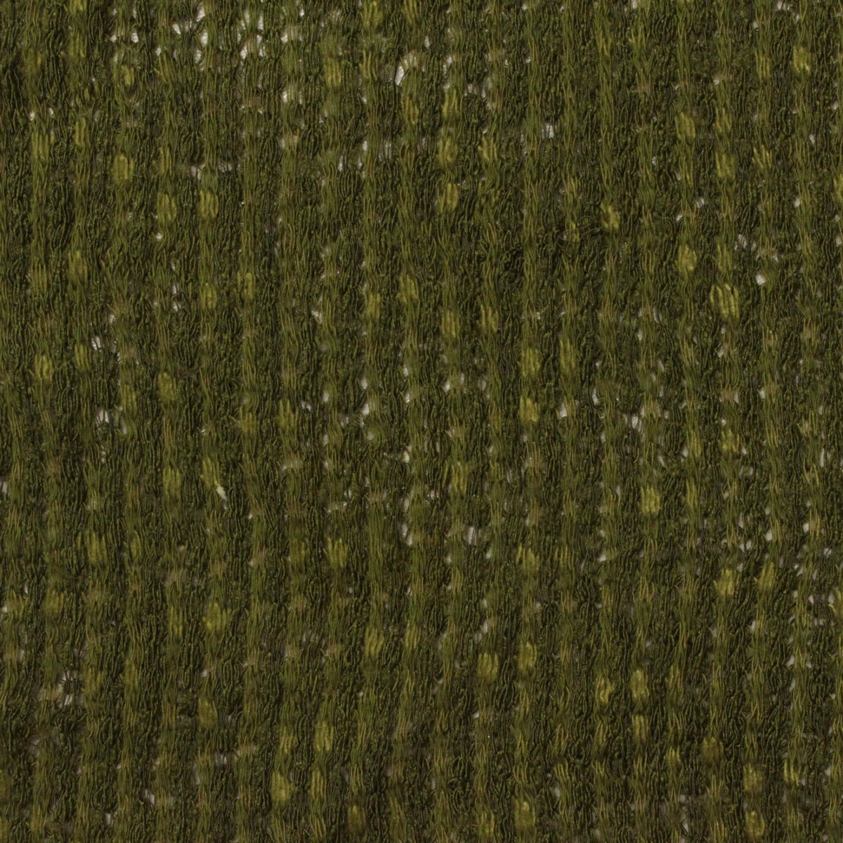 Dark Green Heathered-Marl Chunky Knit, Poly-Cotton