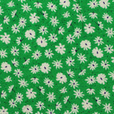 White Floral Jersey Knit, Viscose
