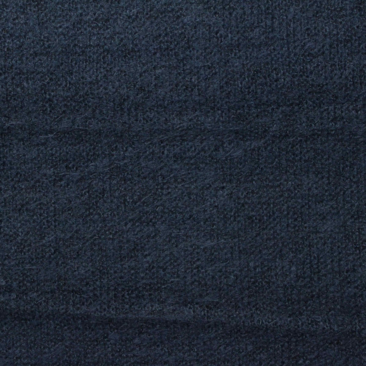 Brushed Polyester Acrylic Stretch Chunky Knit Fabric, 240 gsm — Navy