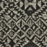 Black Geometric Chunky Knit, Polyester