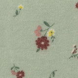 Burgundy Floral Chunky Knit, Poly-Viscose — texture
