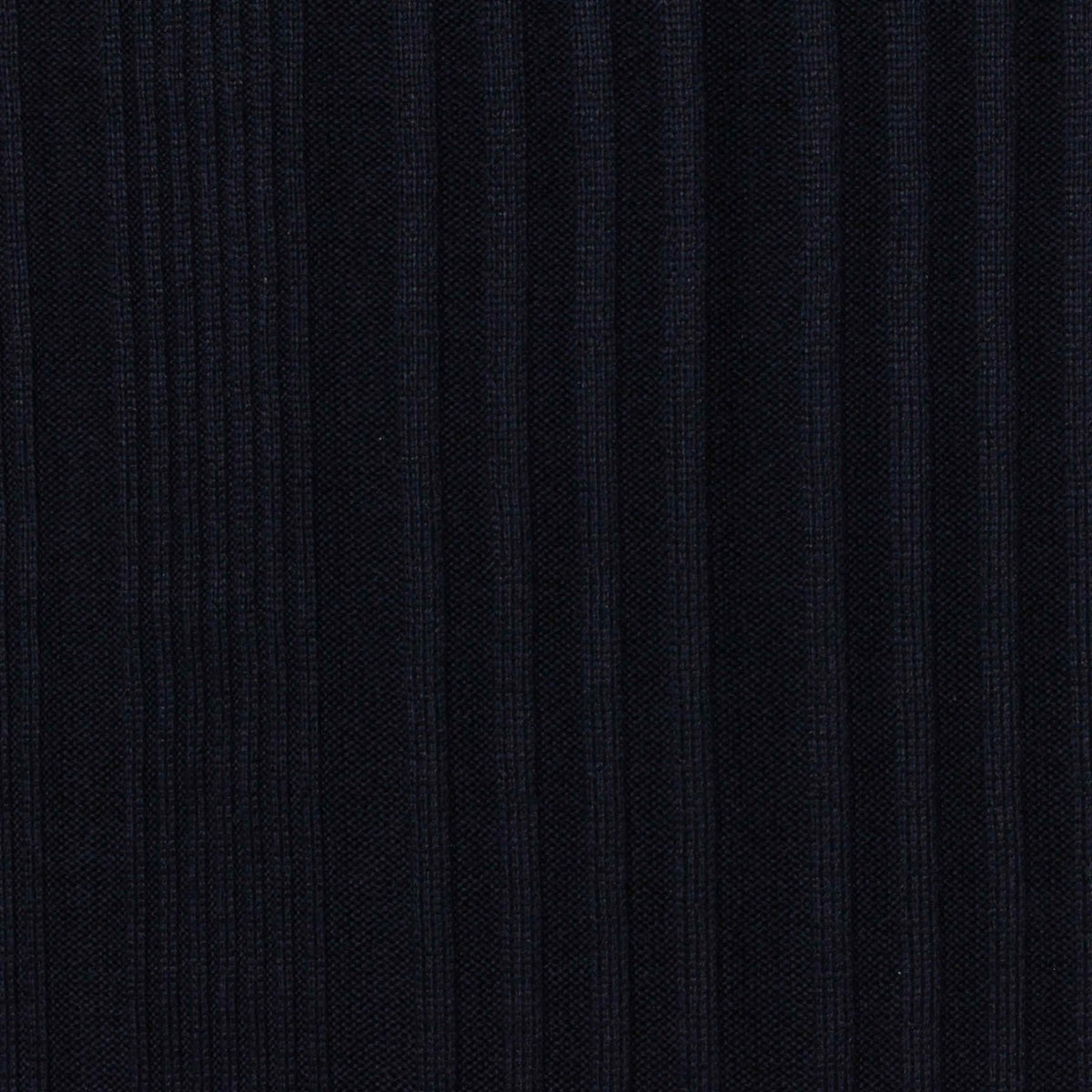 Brushed Polyester Stretch Rib Knit Fabric, 220 gsm — Navy