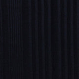 Brushed Polyester Stretch Rib Knit Fabric, 220 gsm — Navy