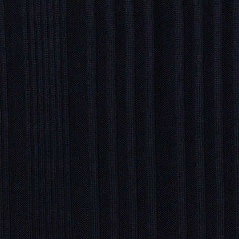 Brushed Polyester Stretch Rib Knit Fabric, 220 gsm — Navy