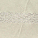 Cream Horizontal-Stripe Jacquard, Viscose-Poly — texture