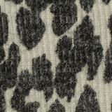 Dark Grey Leopard Rib Knit, Viscose-Poly — texture