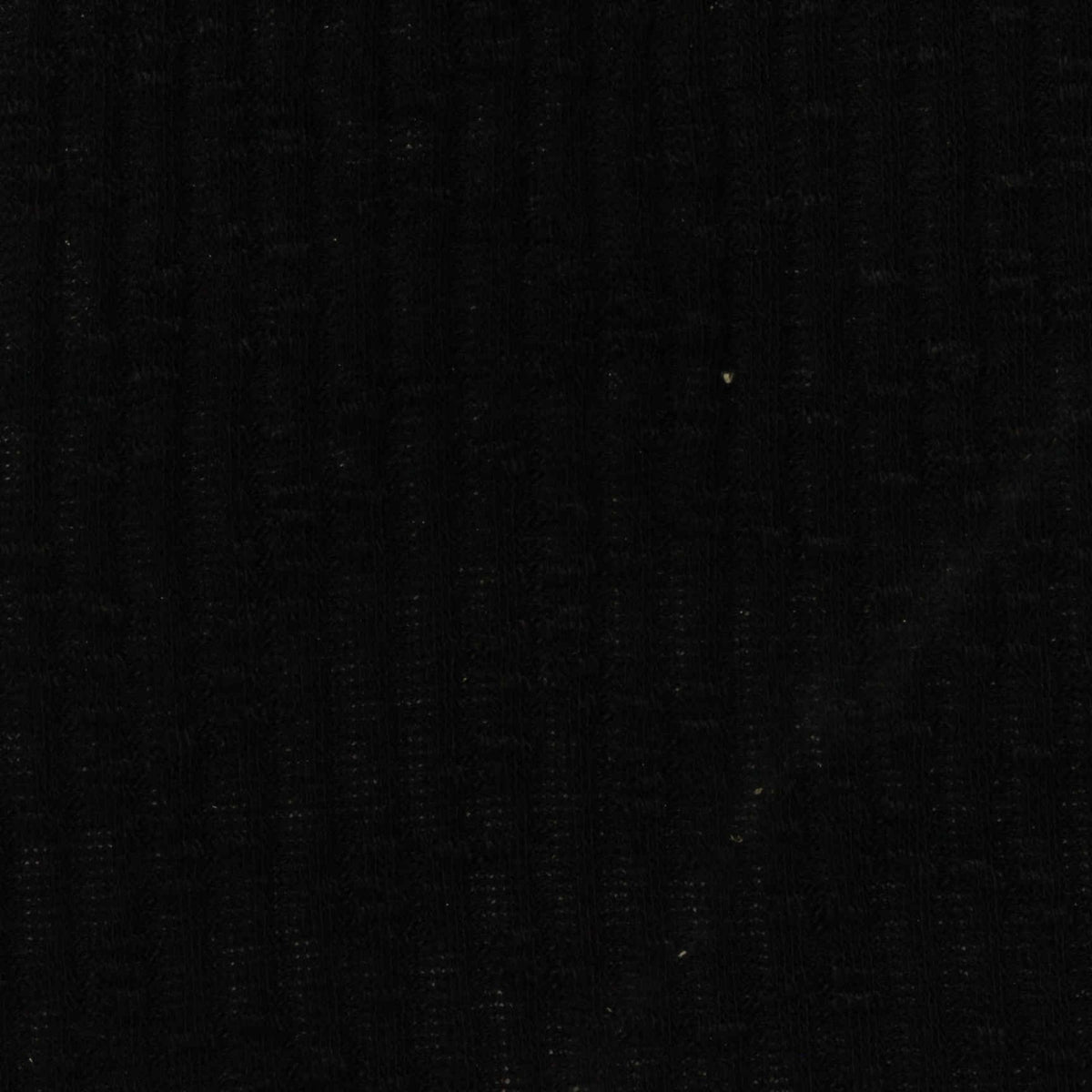Slub Polyester Viscose Stretch Rib Knit Fabric, 200 gsm — Black