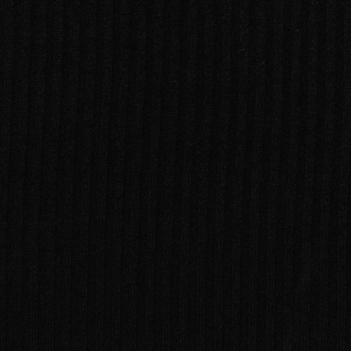 Rib Knit Fabric, 205 gsm — Black