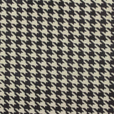Black Houndstooth Faux Suede, Polyester