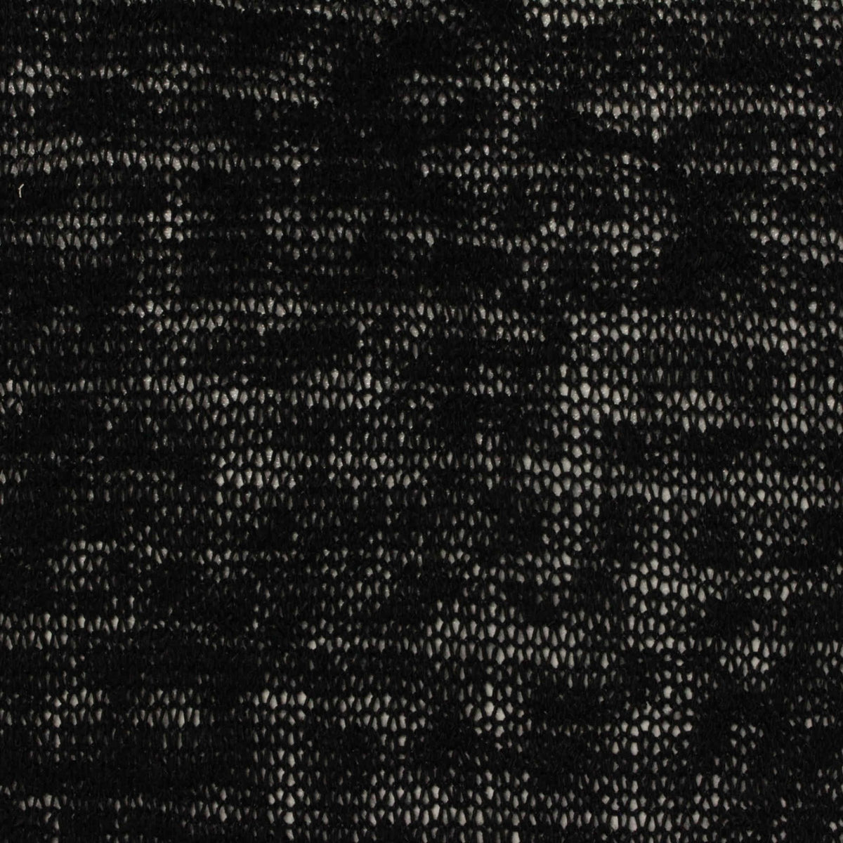 Black Marl Chunky Knit, Poly-Viscose, 205 gsm