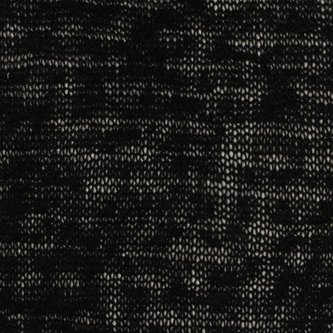 Black Marl Chunky Knit, Poly-Viscose, 205 gsm