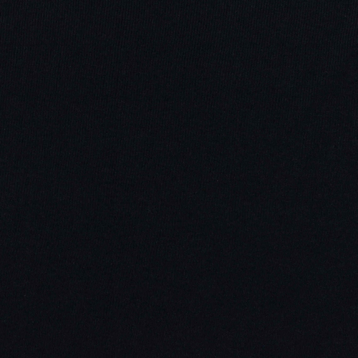 Cotton Polyester Rib Knit Fabric, 305 gsm — Black