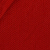 Red Tone-on-Tone Chevron Jacquard, Poly-Viscose