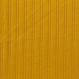 Polyester Viscose Stretch Rib Knit Fabric, 190 gsm — Yellow