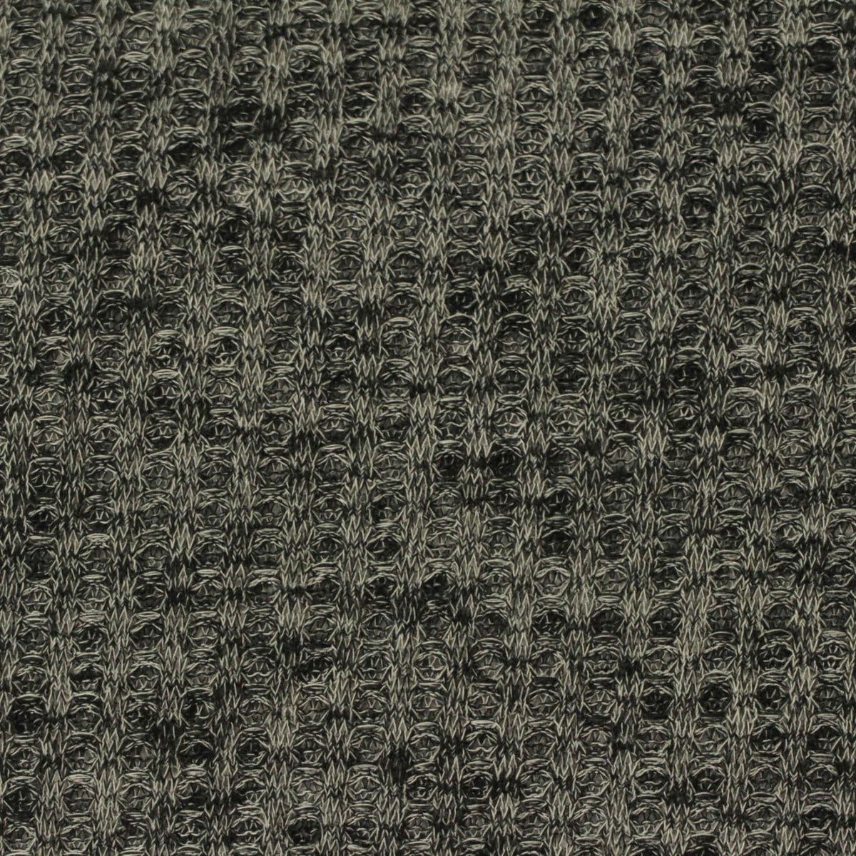 Heather Grey Marl Waffle Knit, Viscose-Poly