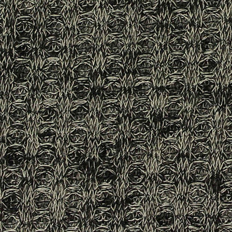 Heather Grey Marl Waffle Knit, Viscose-Poly